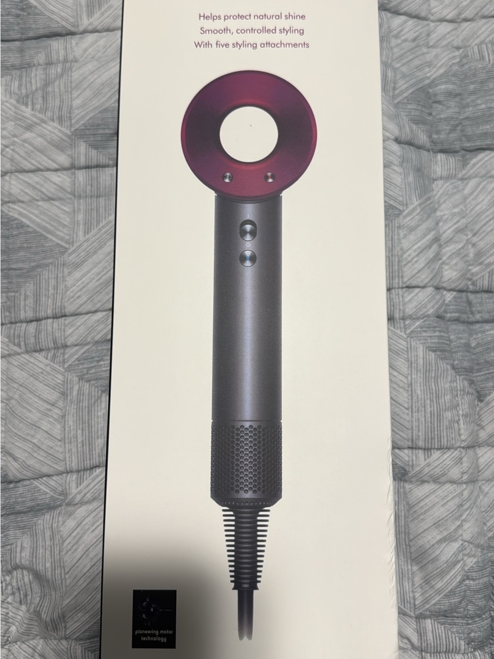 Dyson Hair Dryer in Fuchsia and Gunmetal